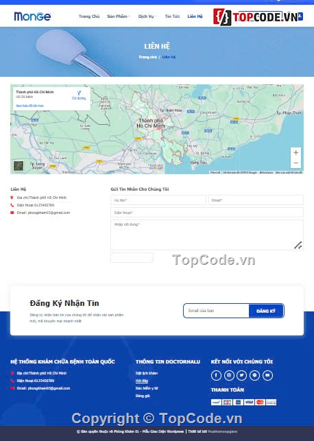web phòng khám,phòng khám bệnh,Sharecode Website Phòng Khám Giá Rẻ